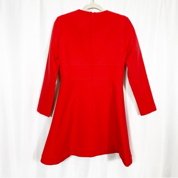 NEW Tuckernuck Elodie Fit & Flare Mini Dress: Red - Picture 4 of 5